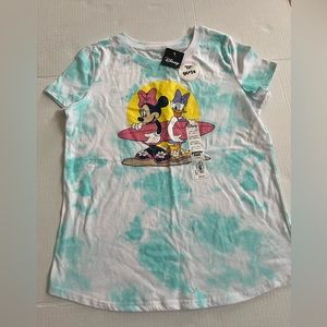 Disney Tie Dye Minnie and Daisy Girls Tee Shirt Size XL New With Tags